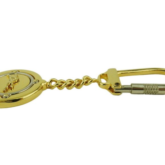 LONGCHAMP Keychain hose mark Gold & Silver hardware Auth Used L3533 - Picture 8 of 8